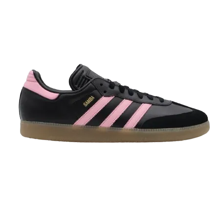 Adidas Men's Samba Inter Miami CF Messi Shoes - Black / Pink / Gum