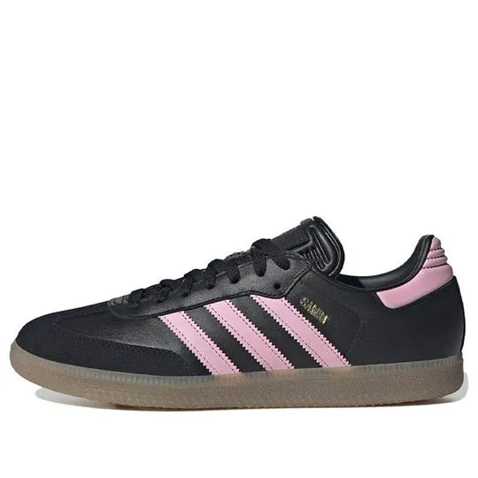 Adidas Men's Samba Inter Miami CF Messi Shoes - Black / Pink / Gum