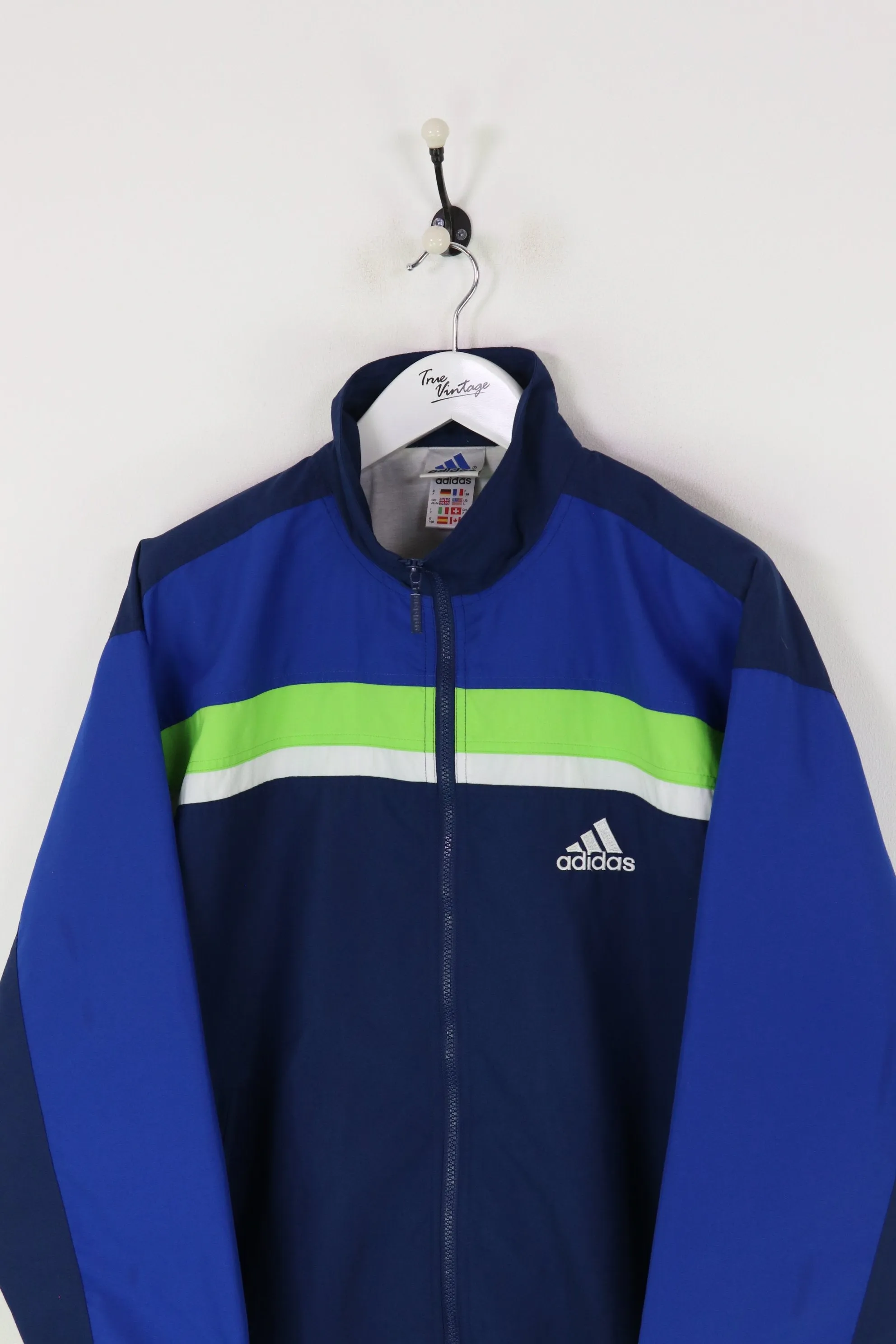 Adidas Shell Suit Jacket Navy/Green XL