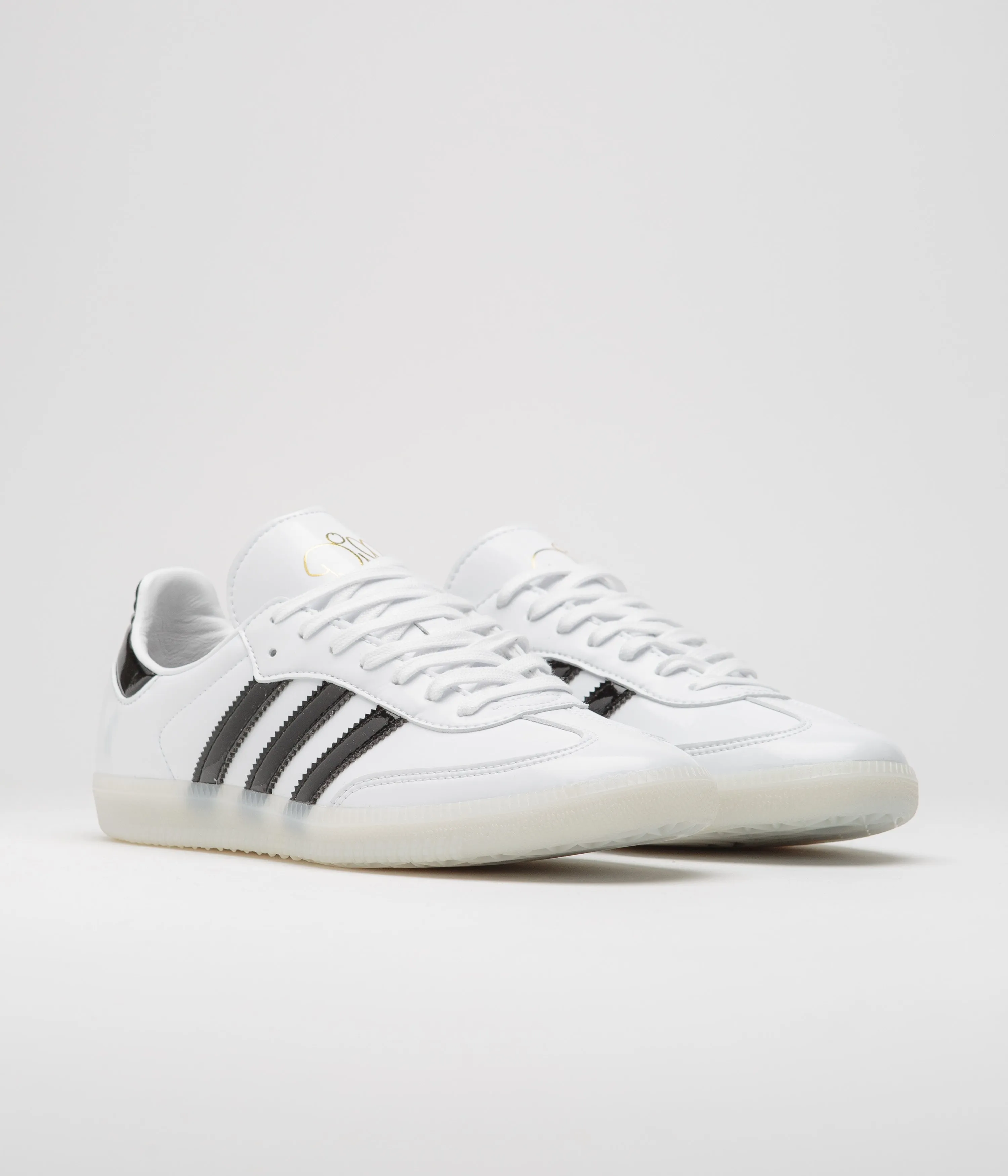 Adidas x Dill Samba Patent Shoes - FTWR White / Core Black / Gold Metallic