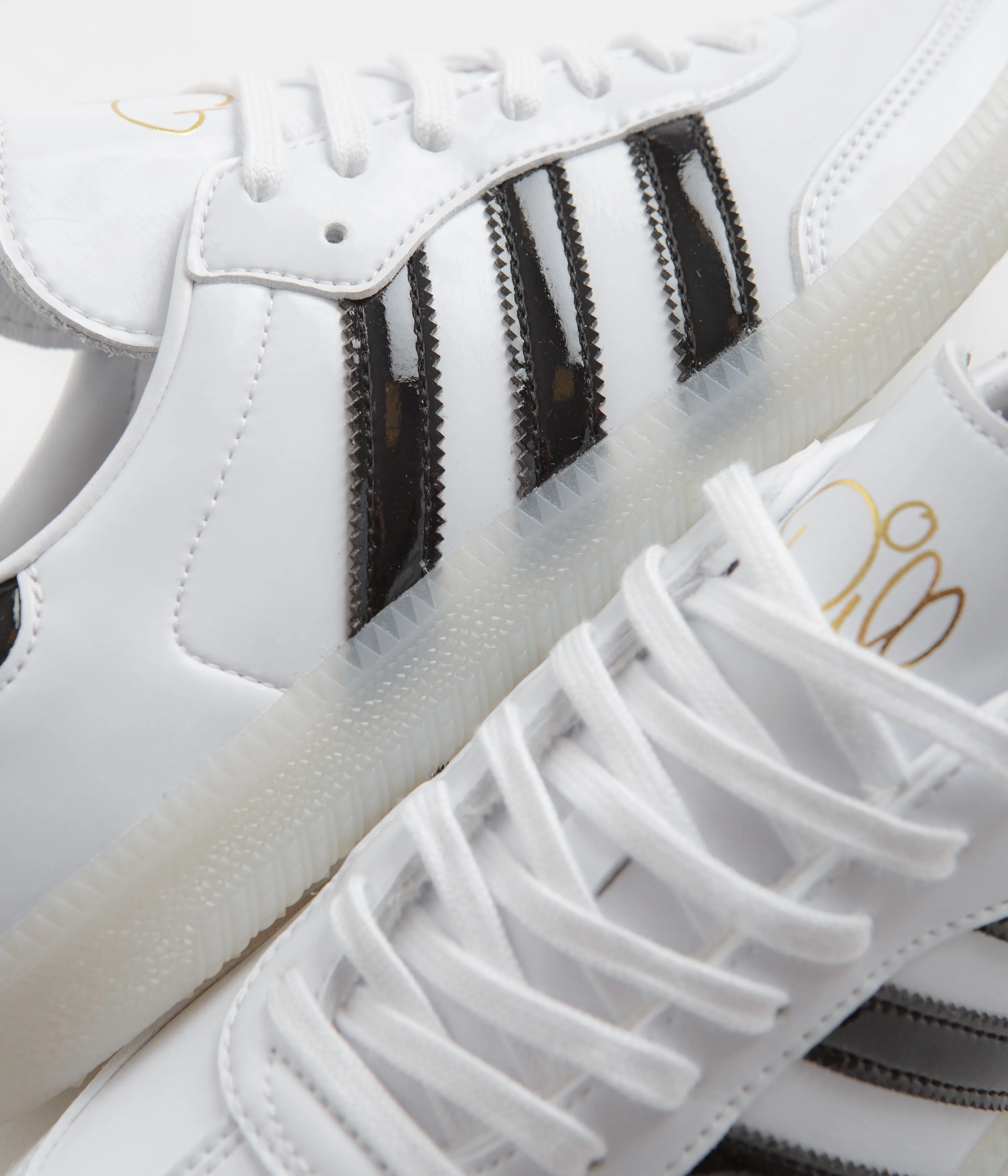 Adidas x Dill Samba Patent Shoes - FTWR White / Core Black / Gold Metallic