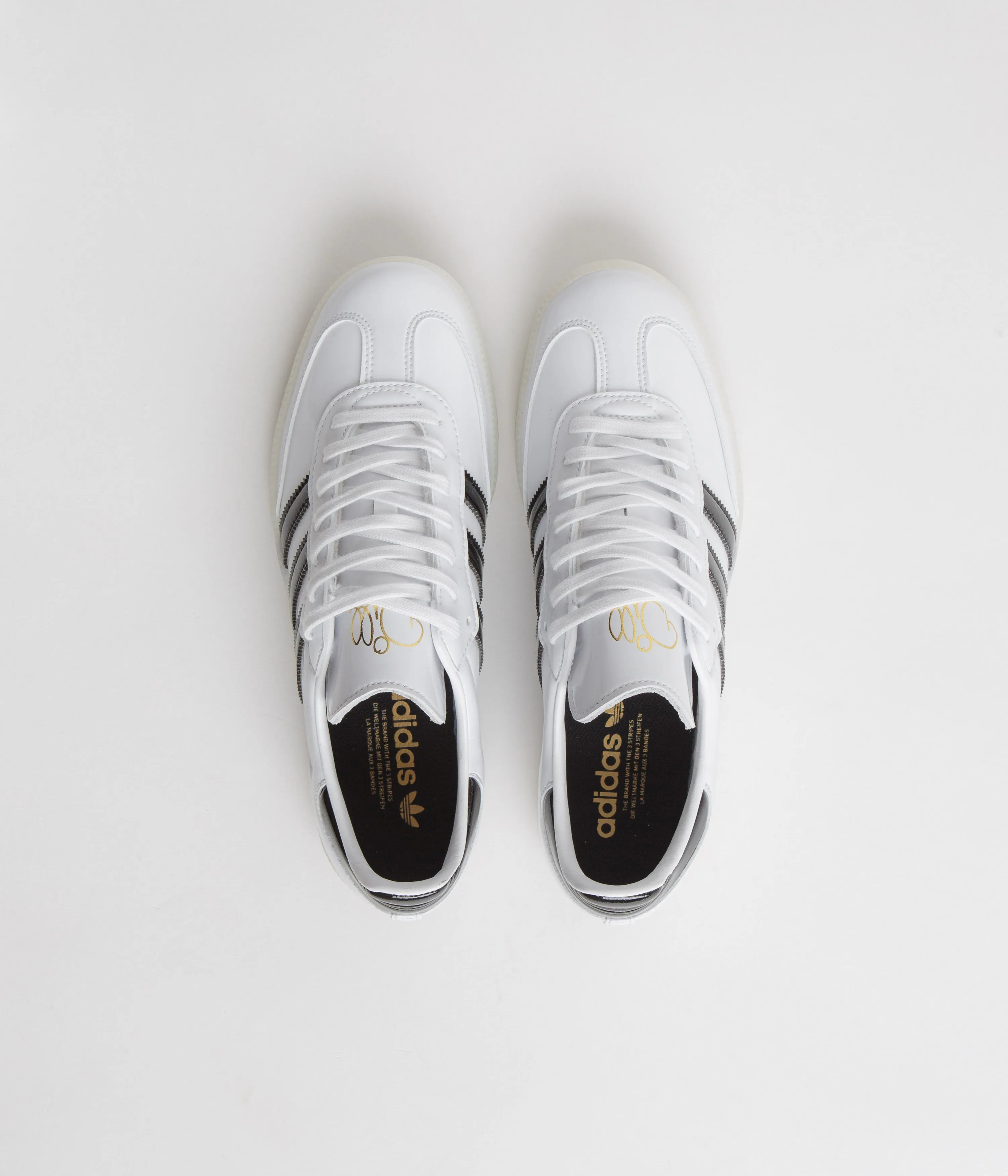 Adidas x Dill Samba Patent Shoes - FTWR White / Core Black / Gold Metallic