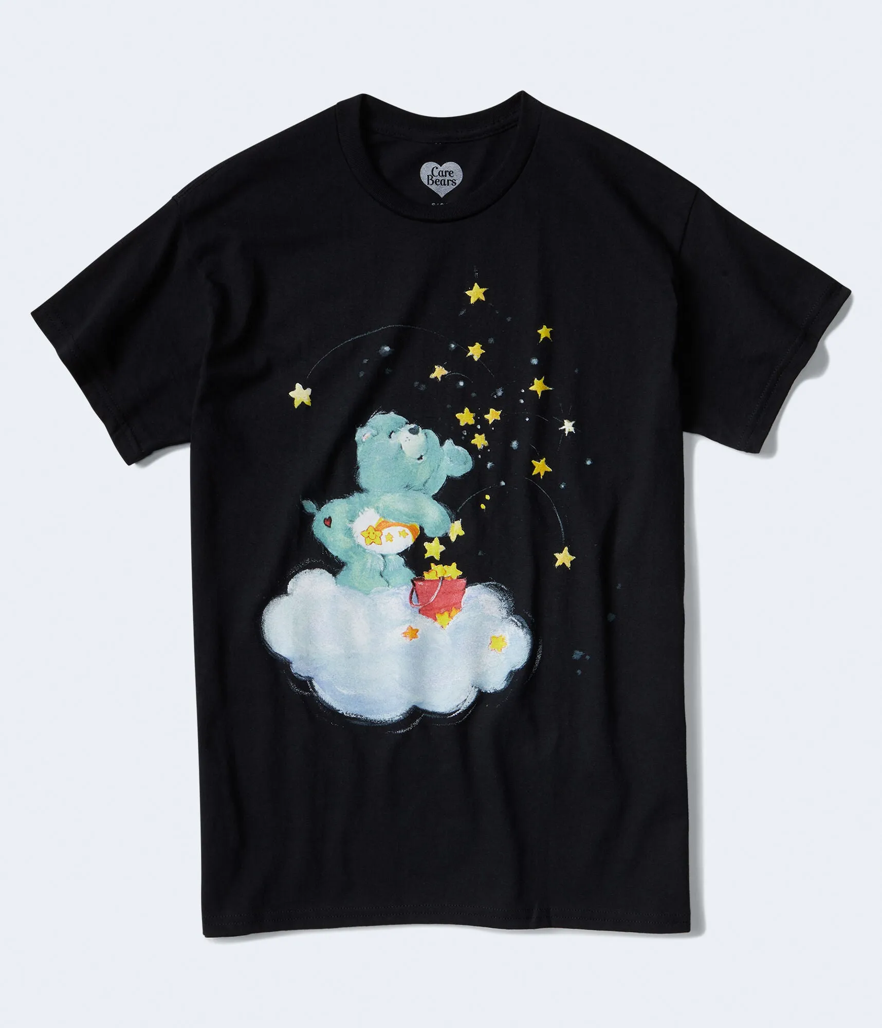 Aeropostale Womens' Care Bears Wish Bear Graphic Tee -  - Size XS - Cotton - Teen Fashion & Clothing Black