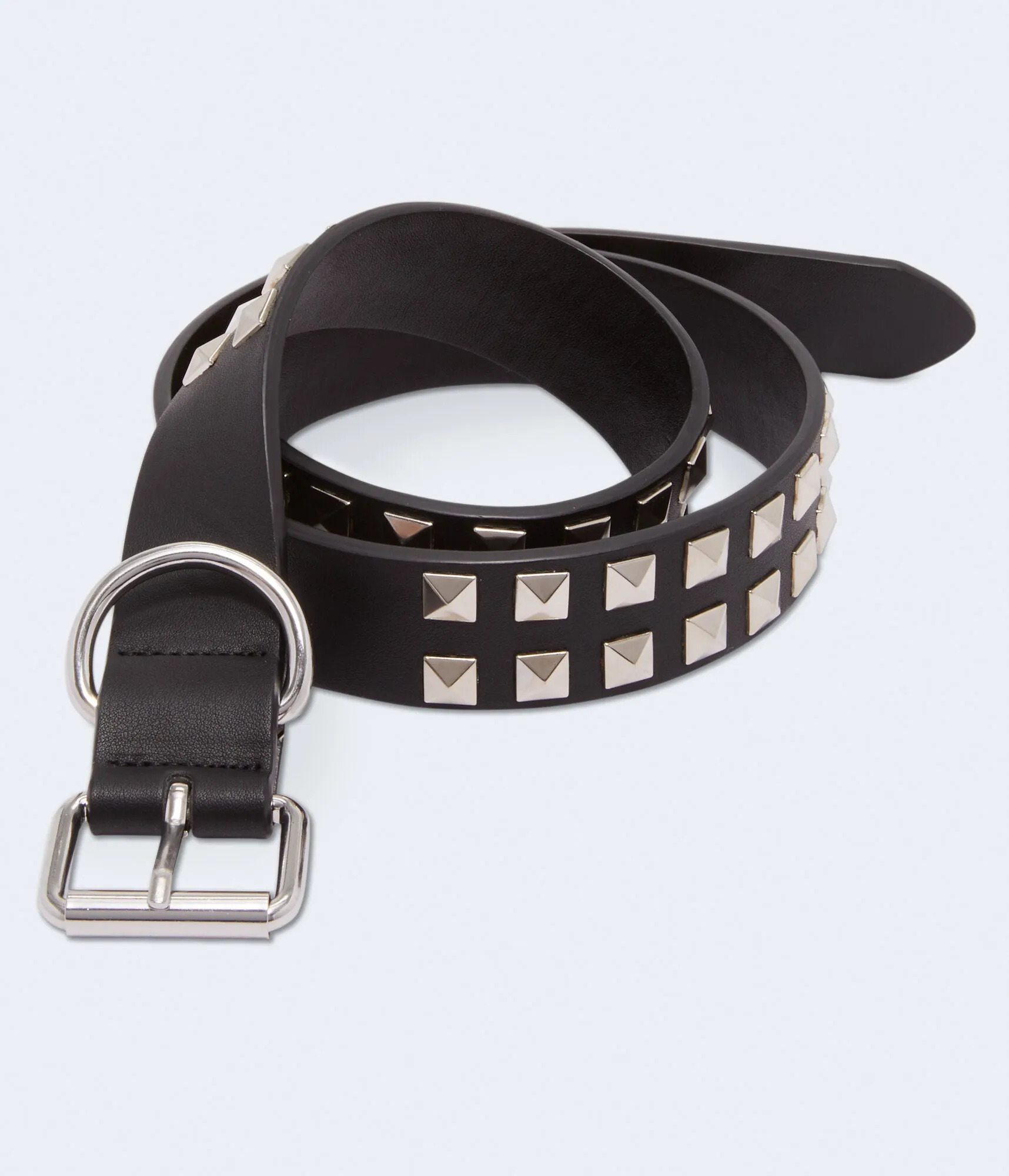 Aeropostale Womens' Square Studded Grommet Belt -  - Size S/M - Polyester - Teen Fashion & Clothing Black