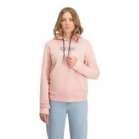 Alpha Industries Logo Hoody  Wmn Pink/Silver