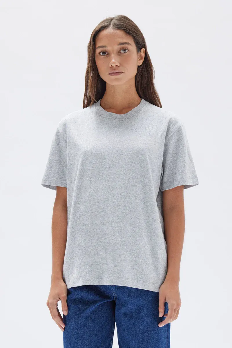 Assembly Label - Organic Base Tee - Grey Marle