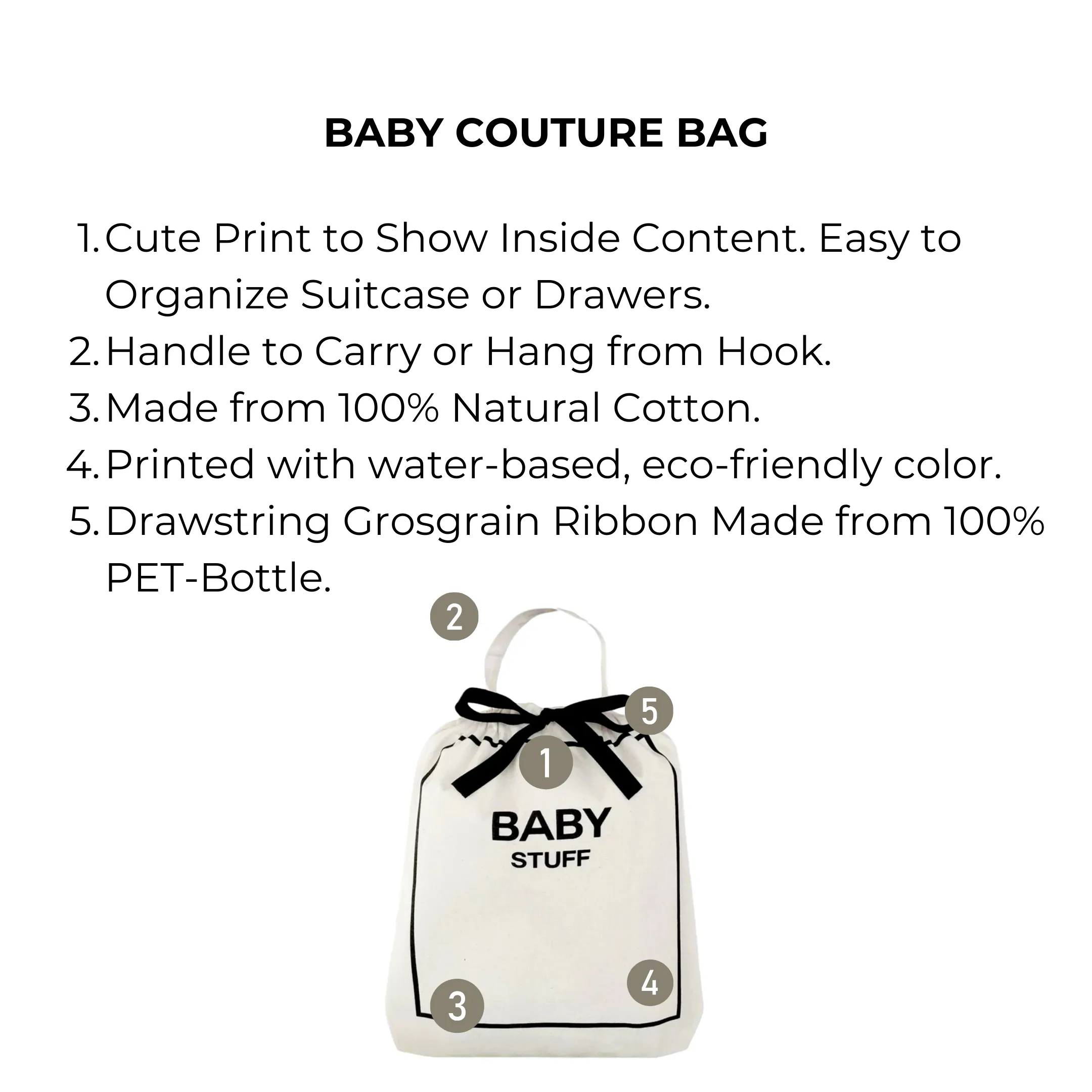 Baby Couture Bag, Cream