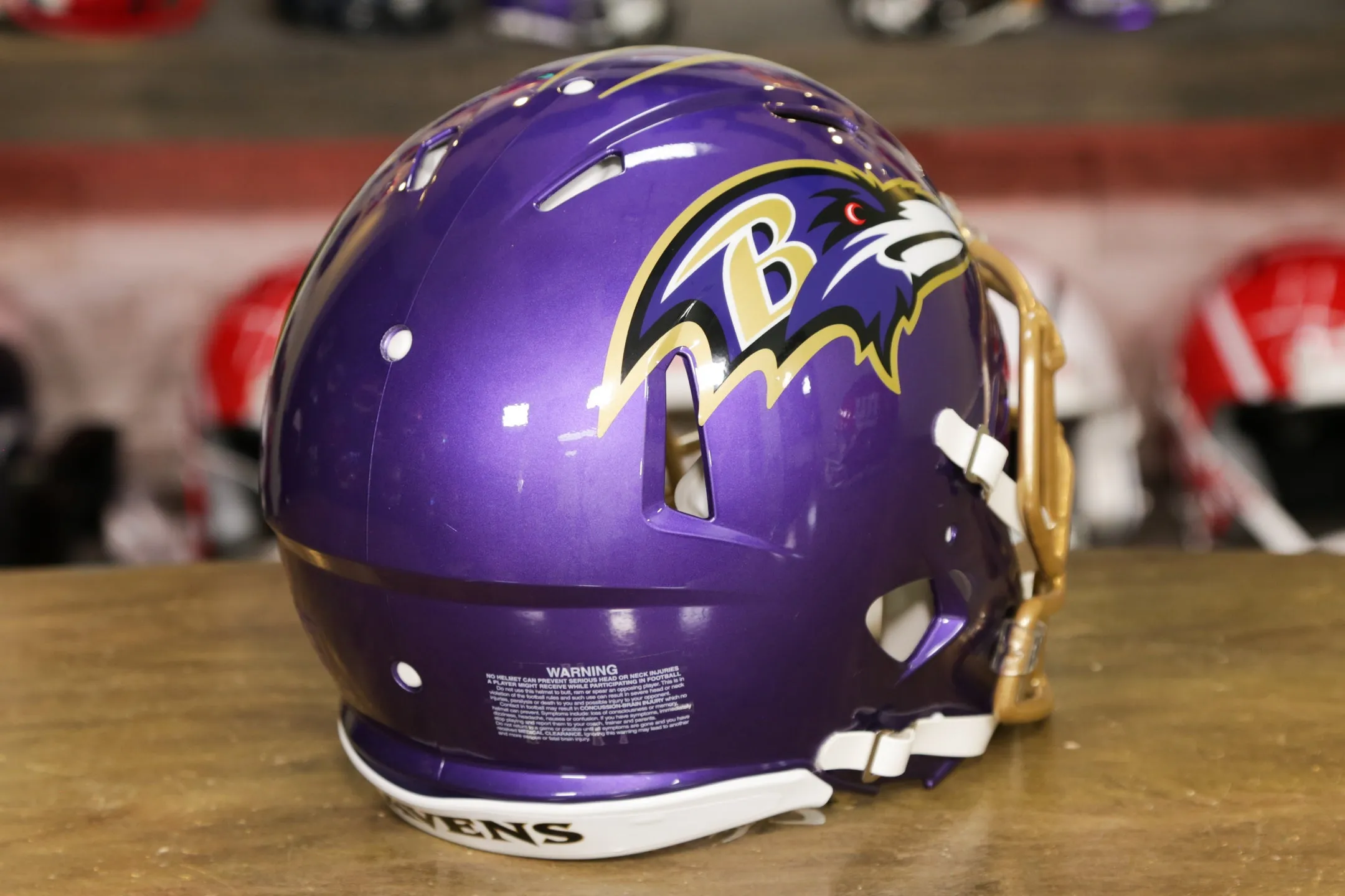 Baltimore Ravens Riddell Speed Authentic Helmet - Flash