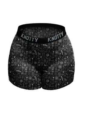 BeChill™ Black & White Vintage Flash Tattoo Boxer