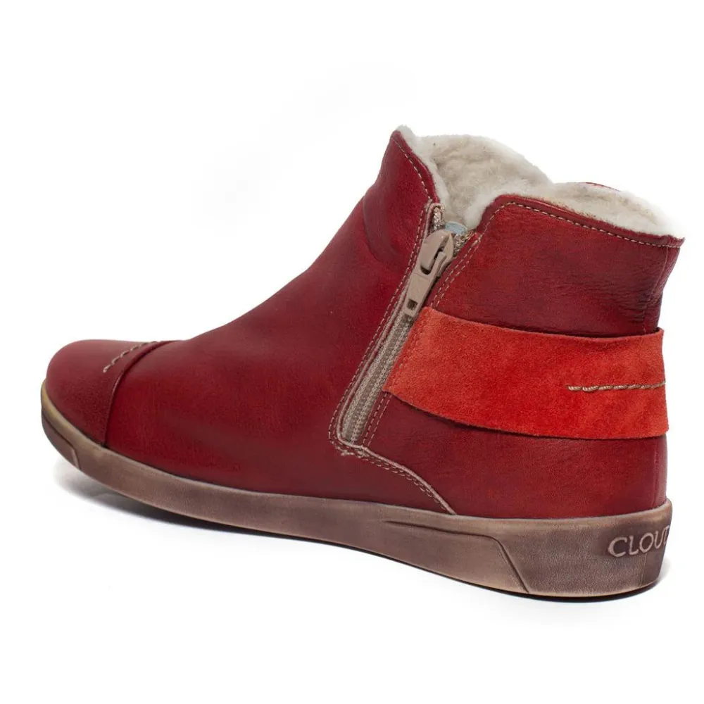 Cloud Footwear Aline Red Wool Lining Boot (Women's)