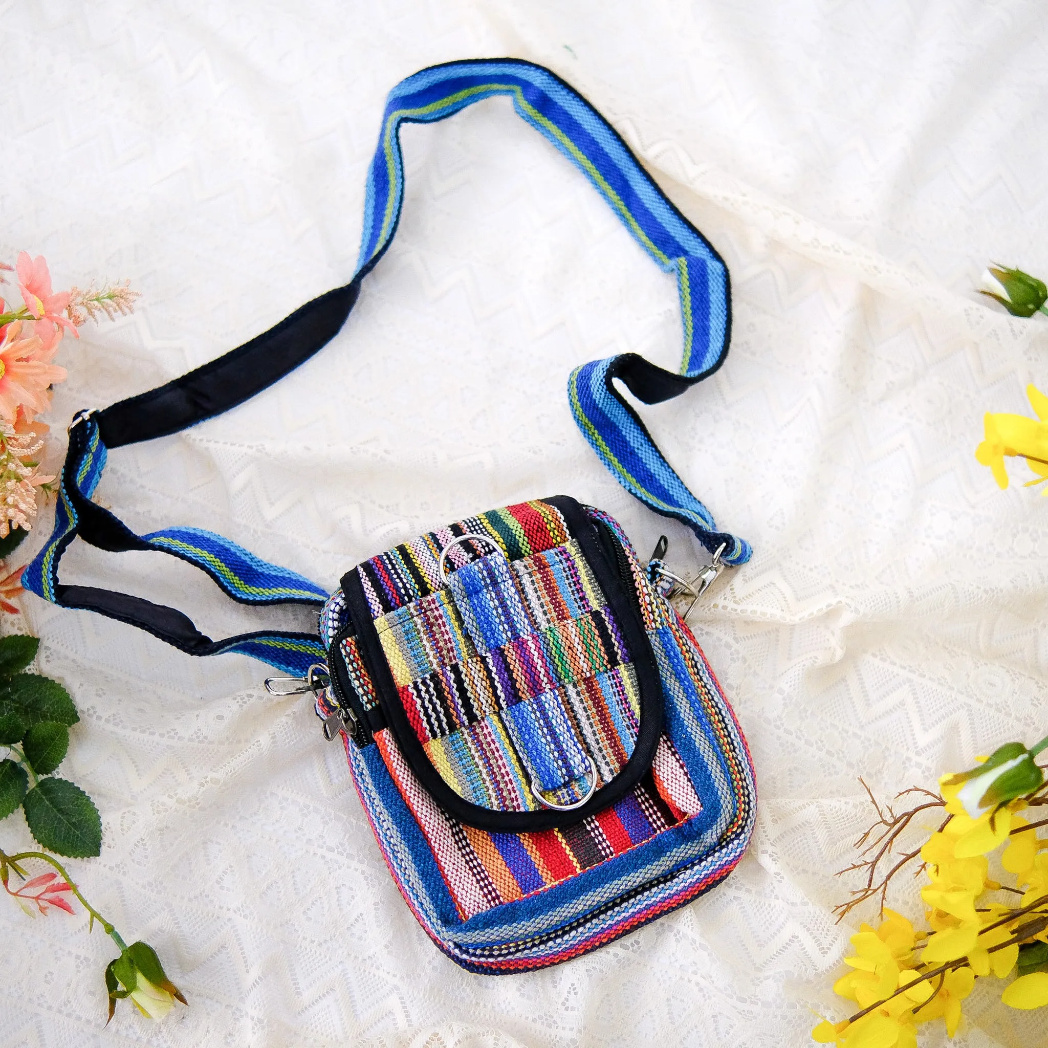 Cotton Multicolor Crossbody Bag