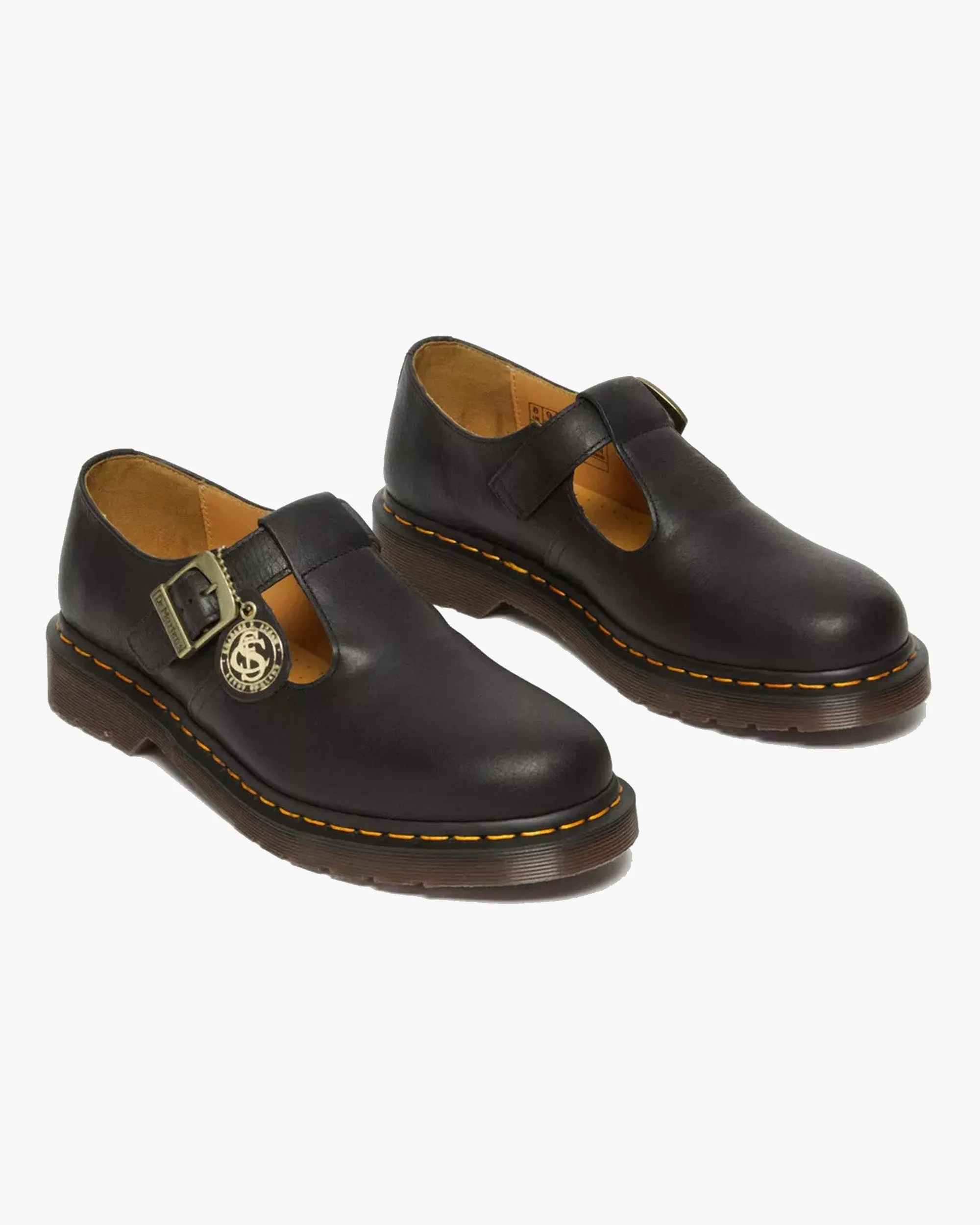 Dr Martens Archive T-Bar Regency Calf Mary Jane Shoes - Black