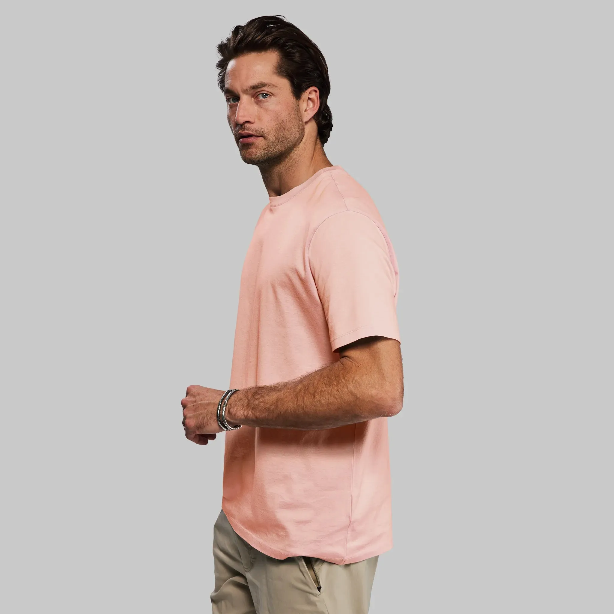 Equator T Shirt. Coral Pink edition