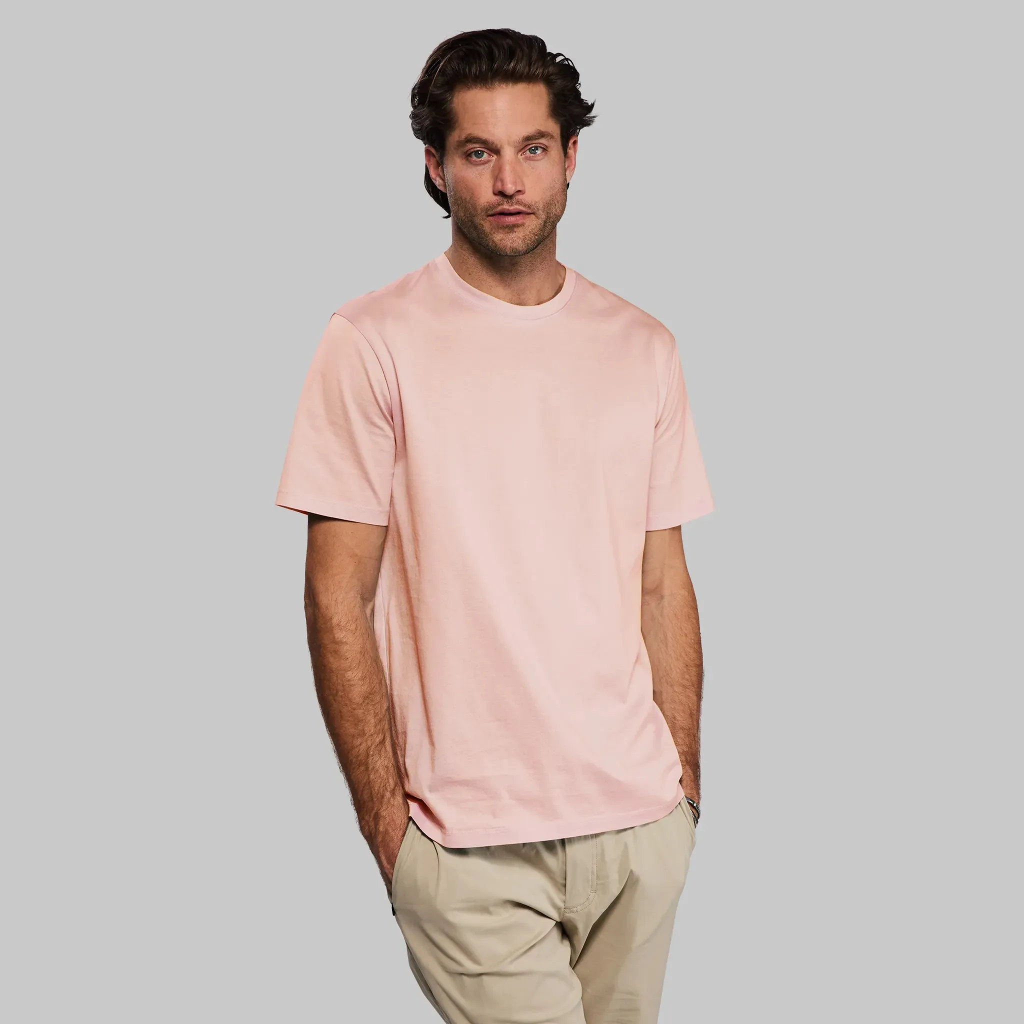 Equator T Shirt. Coral Pink edition