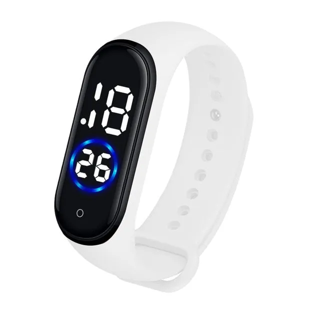 Fashion Women Men Sport Watch Waterproof Digital LED Sports Watches Casual Silicone Band Bracelet Wrist Watch Thanksgiving Gift