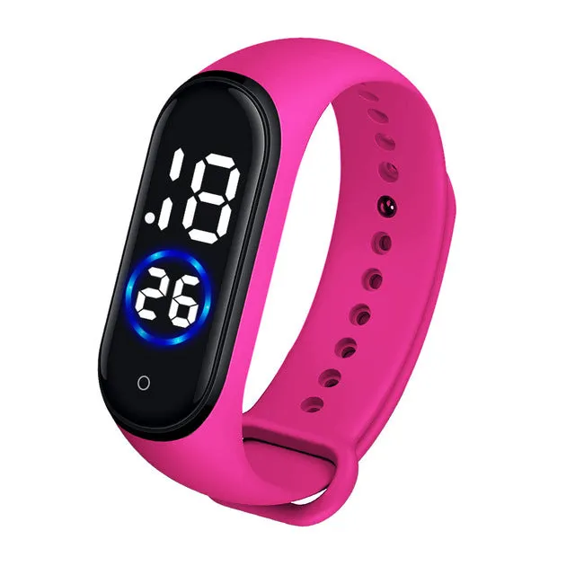 Fashion Women Men Sport Watch Waterproof Digital LED Sports Watches Casual Silicone Band Bracelet Wrist Watch Thanksgiving Gift