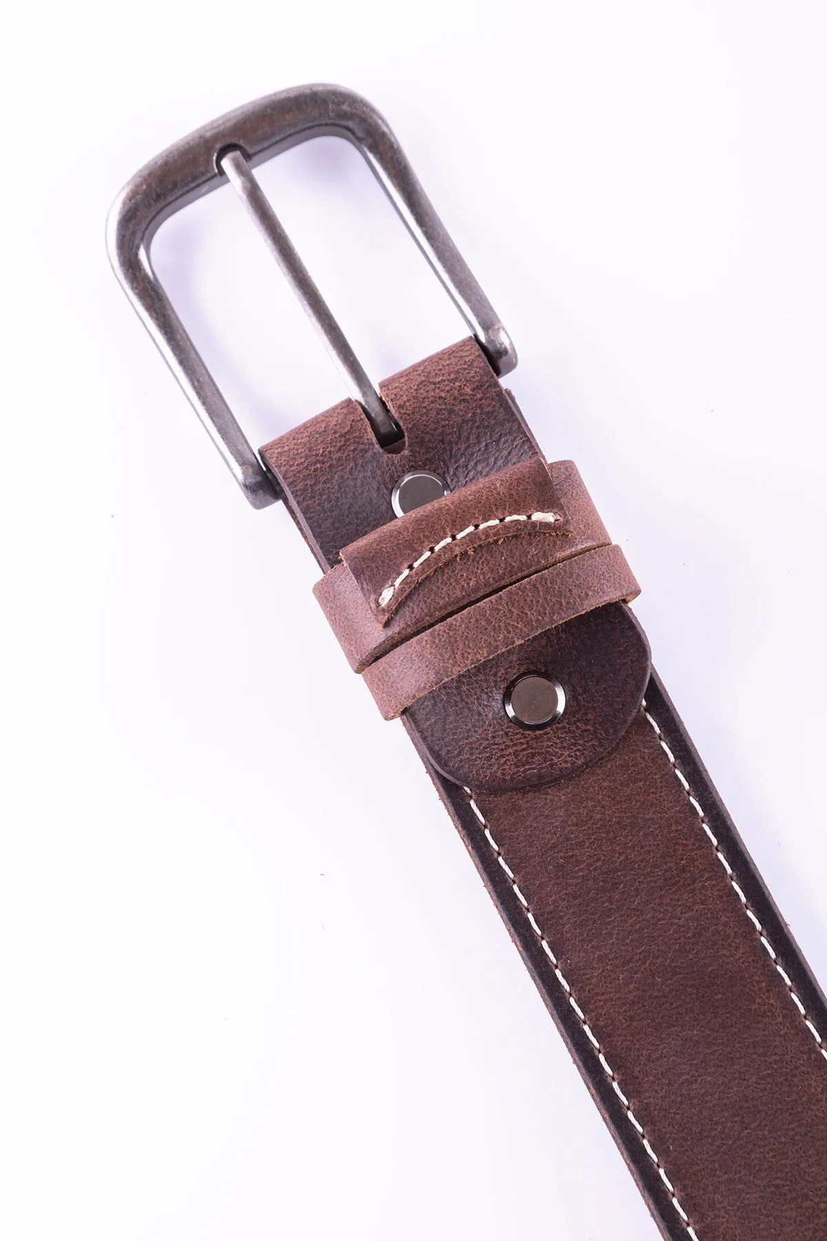 Flash Embossed Leather Belt