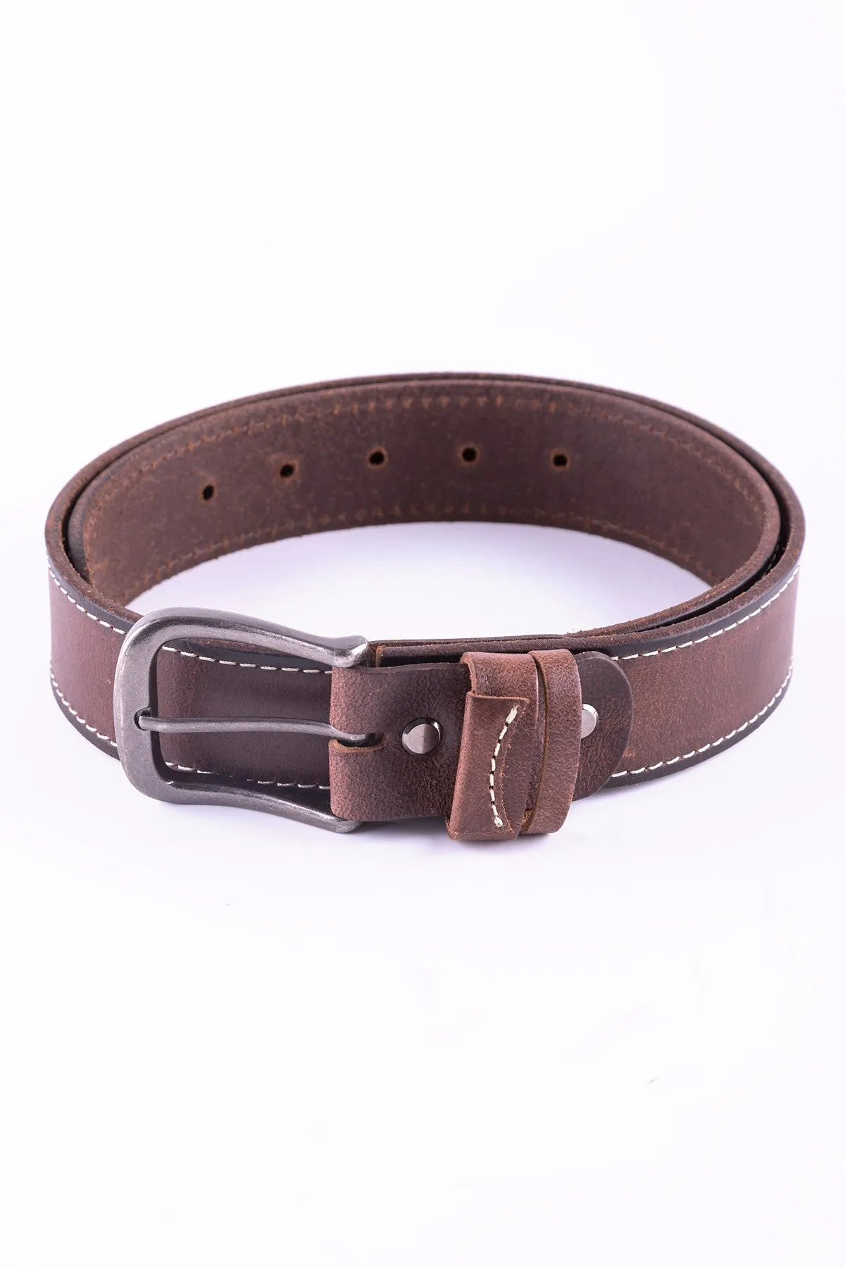 Flash Embossed Leather Belt