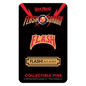 Flash Gordon " Flash! Ah-Ahh!" Enamel Pin Set