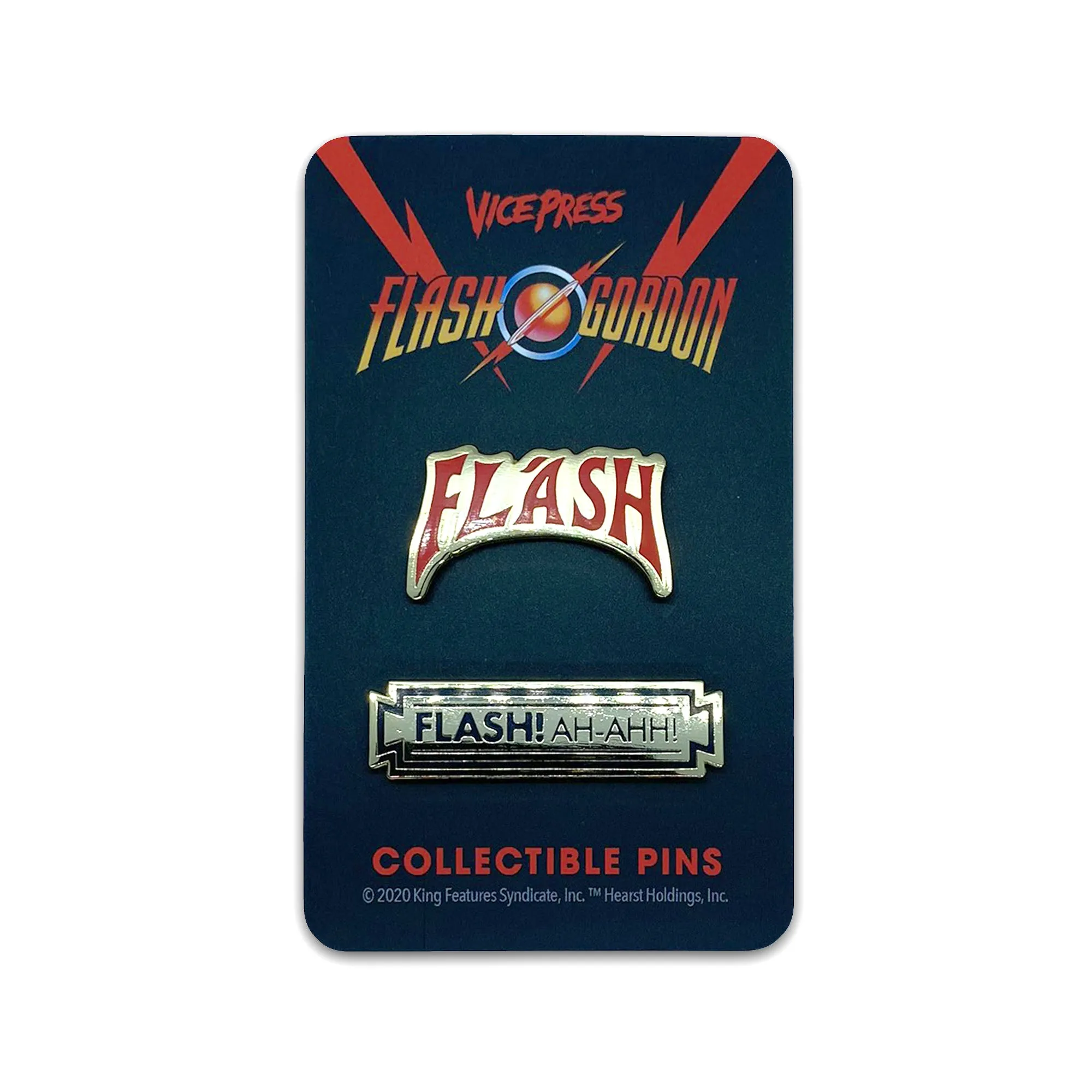 Flash Gordon " Flash! Ah-Ahh!" Enamel Pin Set