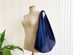 *Handmade* Origami bag | Market bag | Indigo Blue