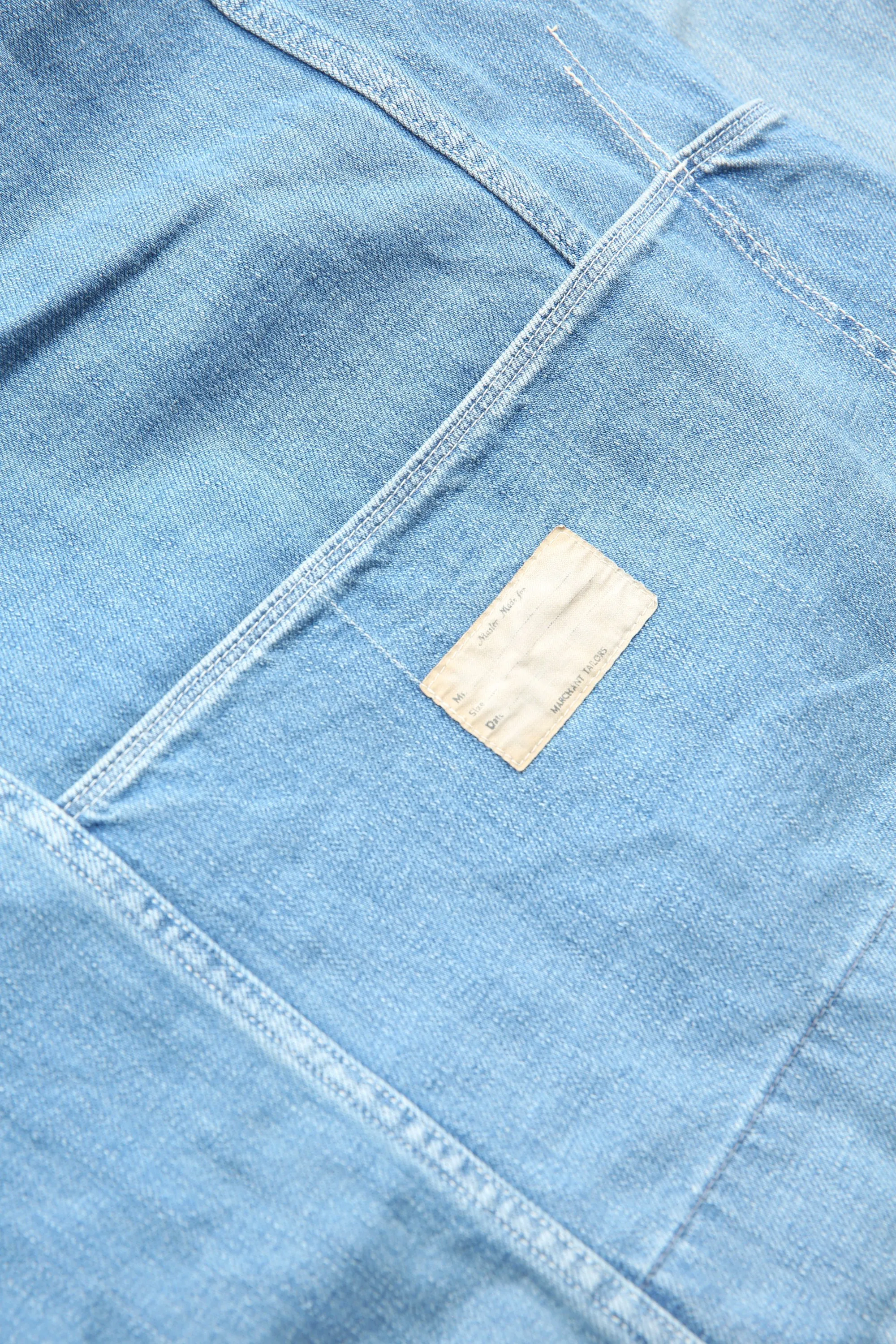 Kapital 12oz Denim CACTUS Coverall (LIGHT) - Midtone - (EK-1406)