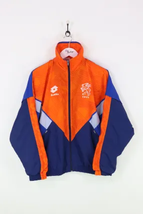 Lotto Netherlands Shell Suit Jacket Orange/Blue Medium