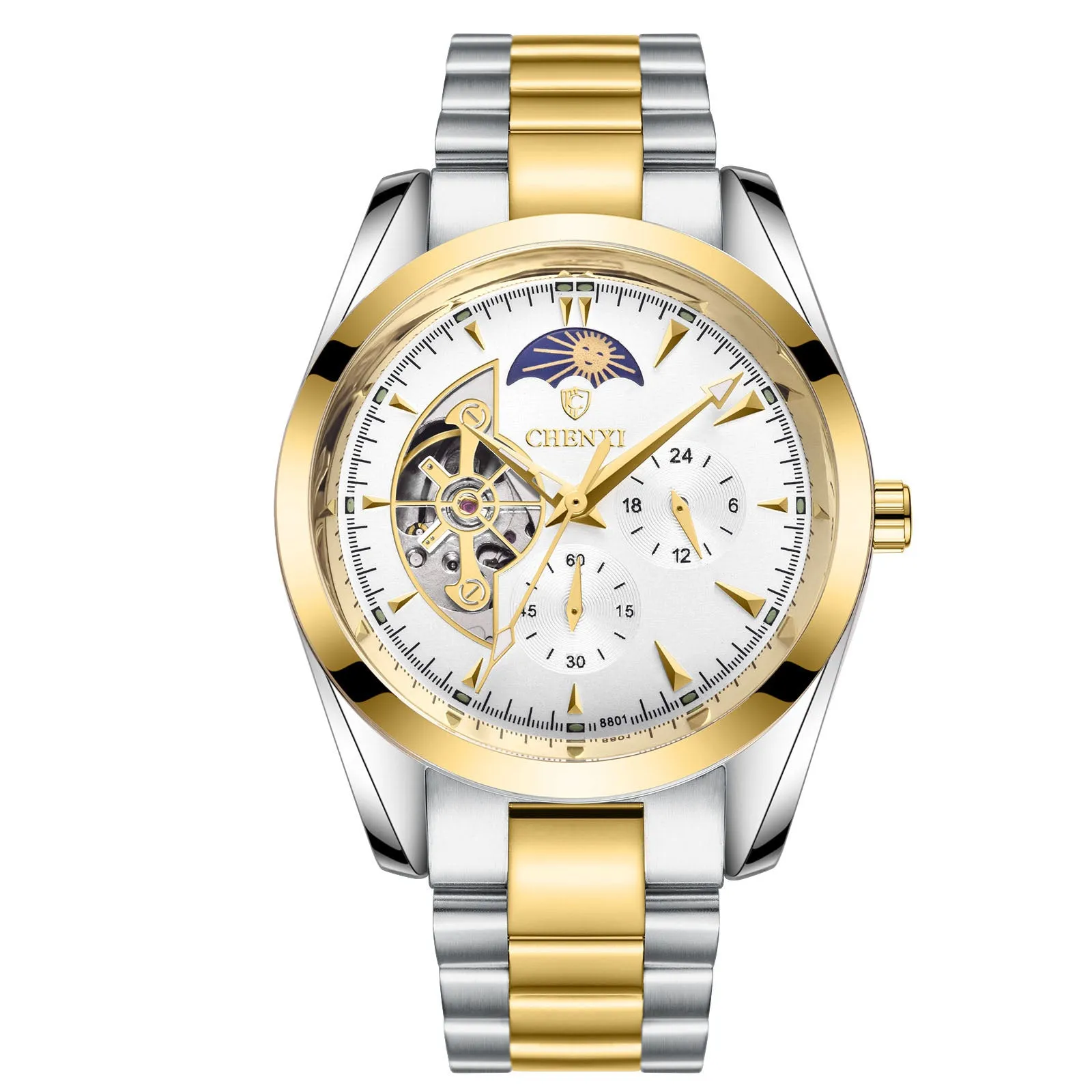 Men's Business Mechanical Watches - stainless steel waterproof