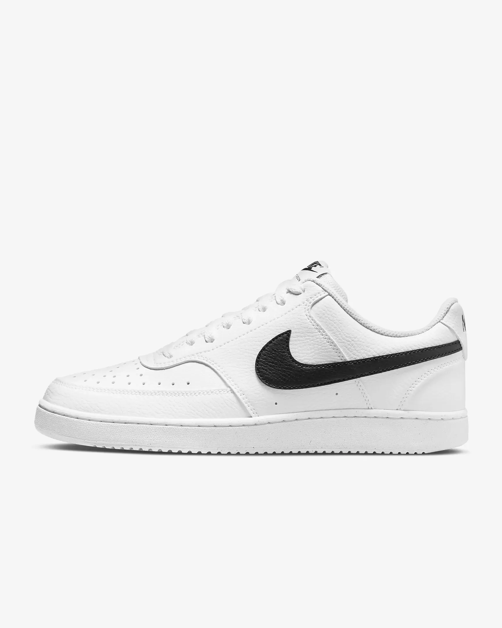 Nike Men's Court Vision Low Next Nature Shoes - White / Black