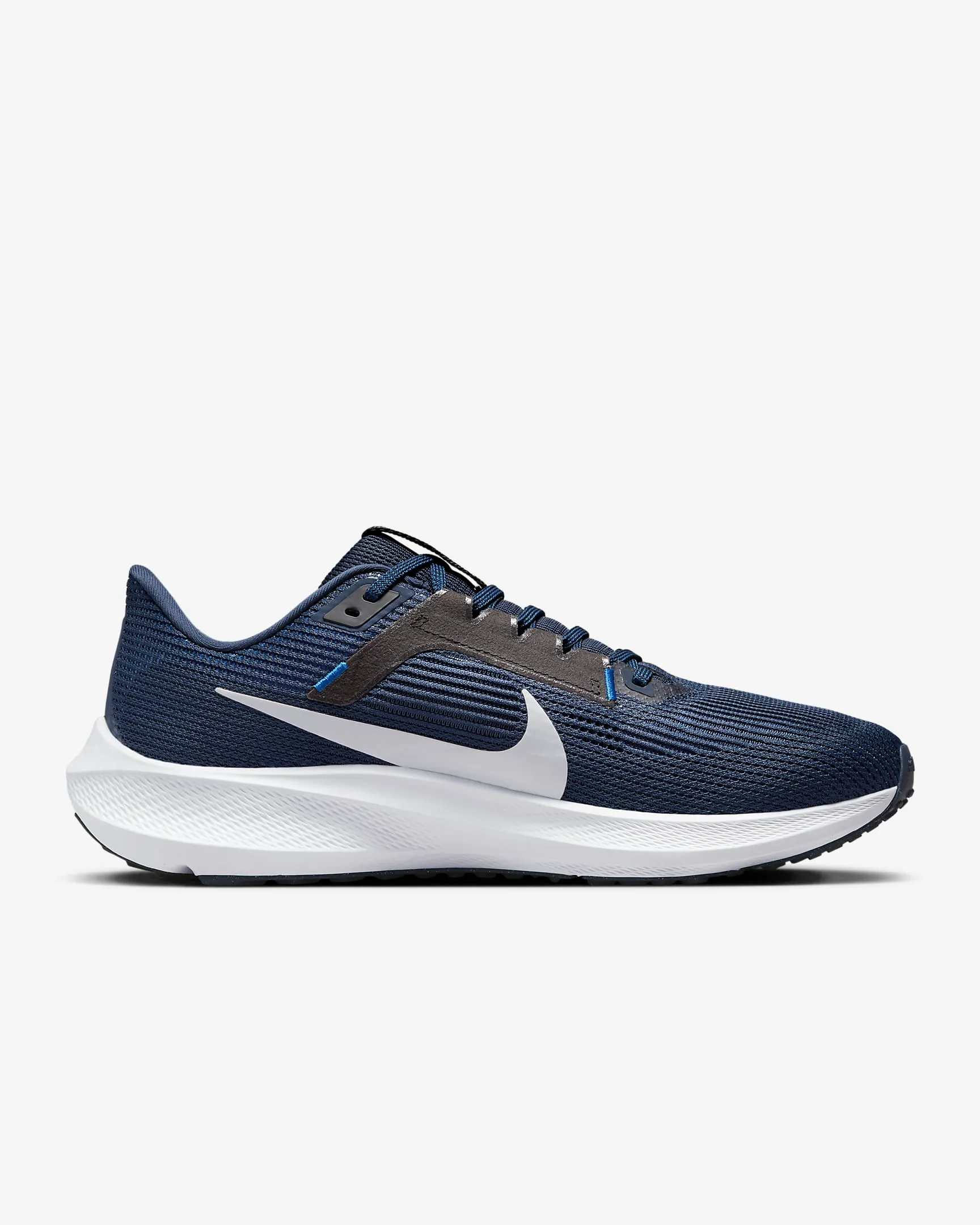 Nike Men's Pegasus 40 Shoes - Midnight Navy  /Black / Racer Blue / Pure Platinum