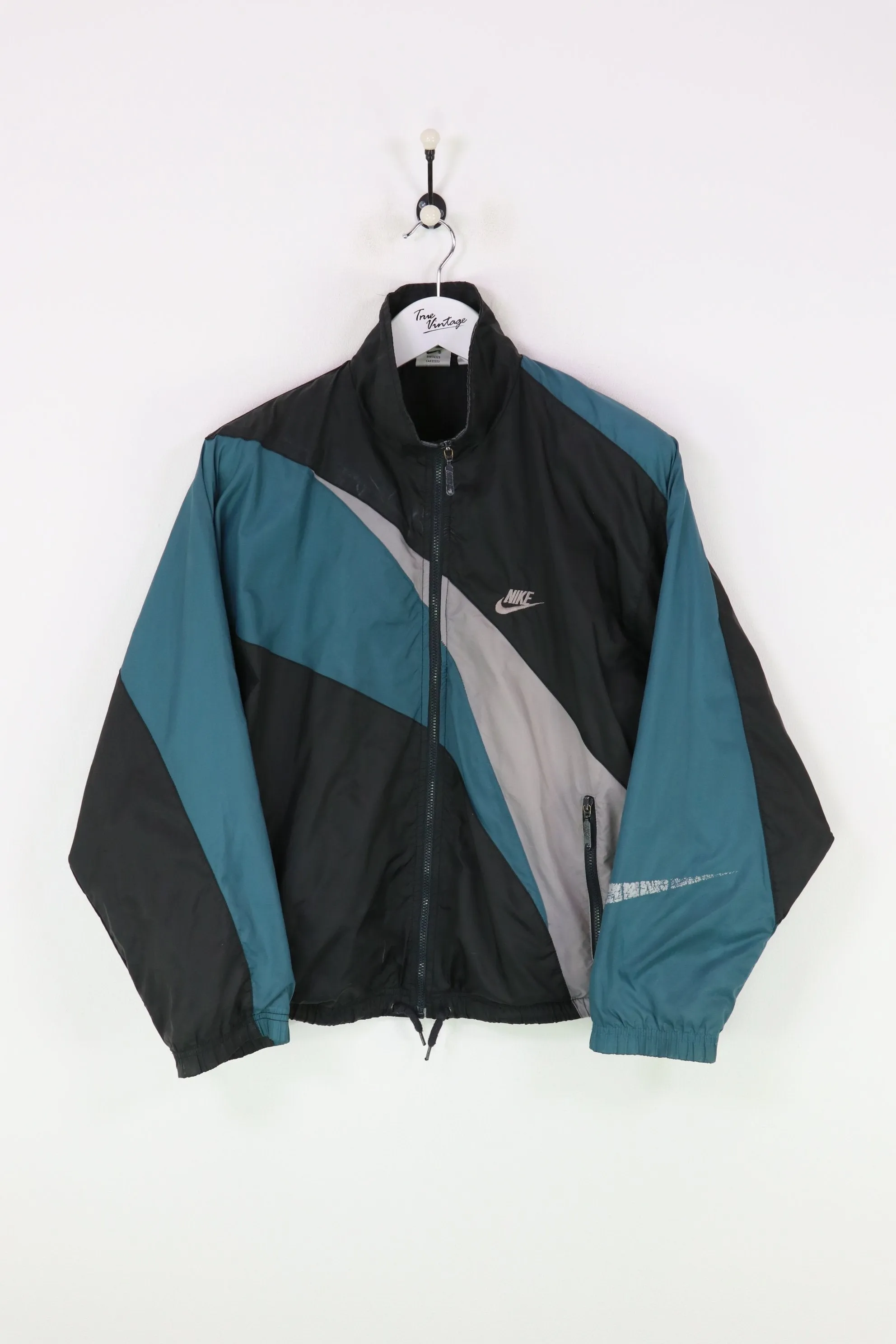 Nike Shell Suit Jacket Black/Green Small