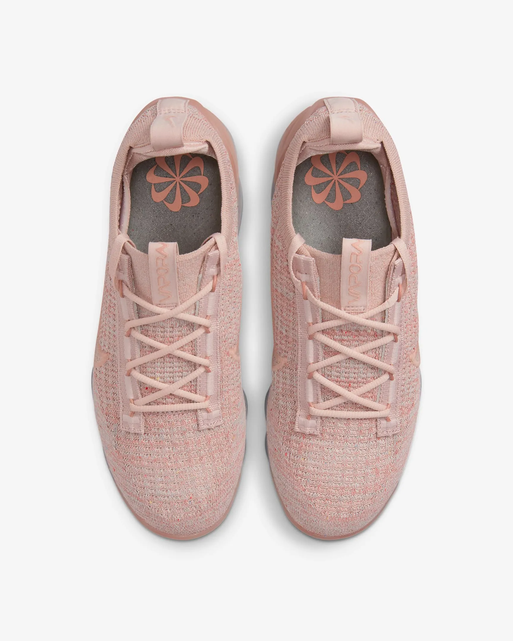 Nike Women's Air Vapormax 2021 Flyknit Shoes - Pink Oxford / Rose Whisper / Metallic Silver