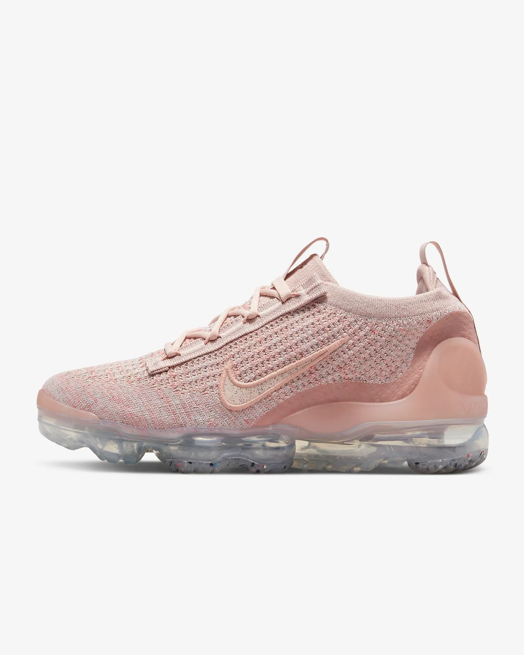 Nike Women's Air Vapormax 2021 Flyknit Shoes - Pink Oxford / Rose Whisper / Metallic Silver