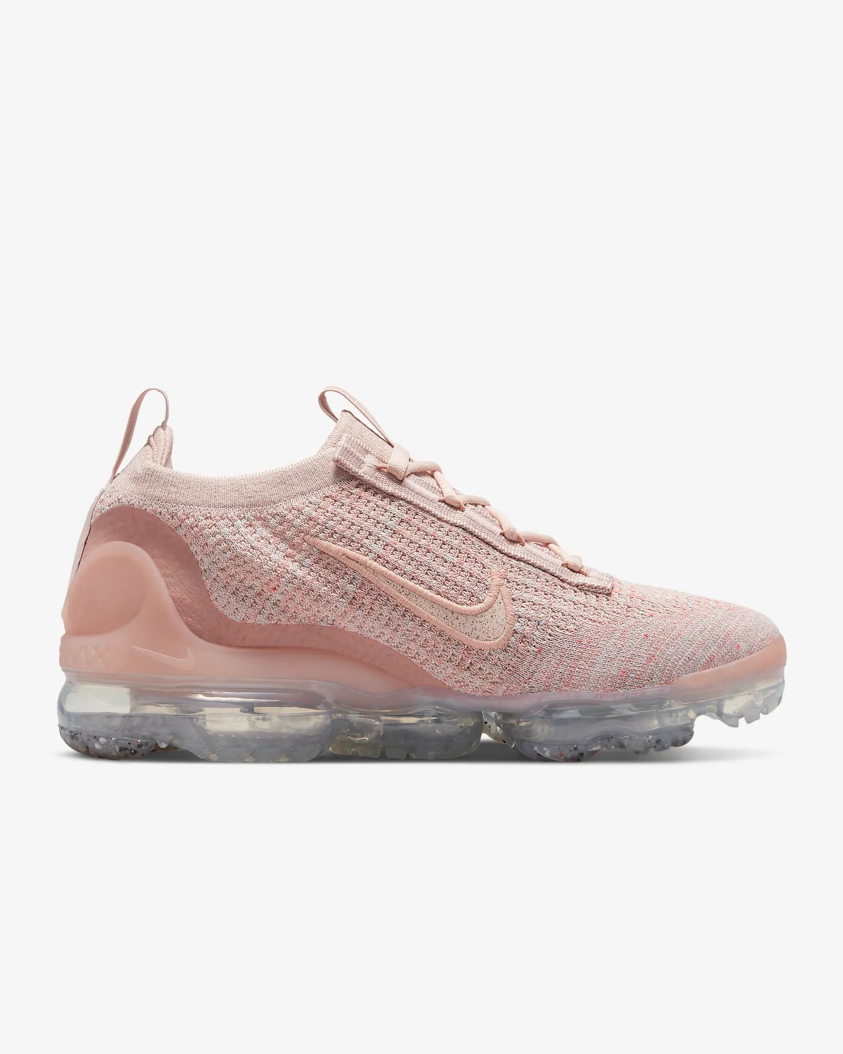 Nike Women's Air Vapormax 2021 Flyknit Shoes - Pink Oxford / Rose Whisper / Metallic Silver