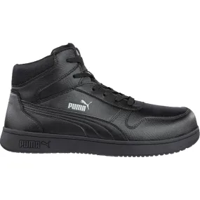 Puma Men's 630065 Frontcourt Black Mid ASTM EH SR Safety Composite Toe Work Shoes