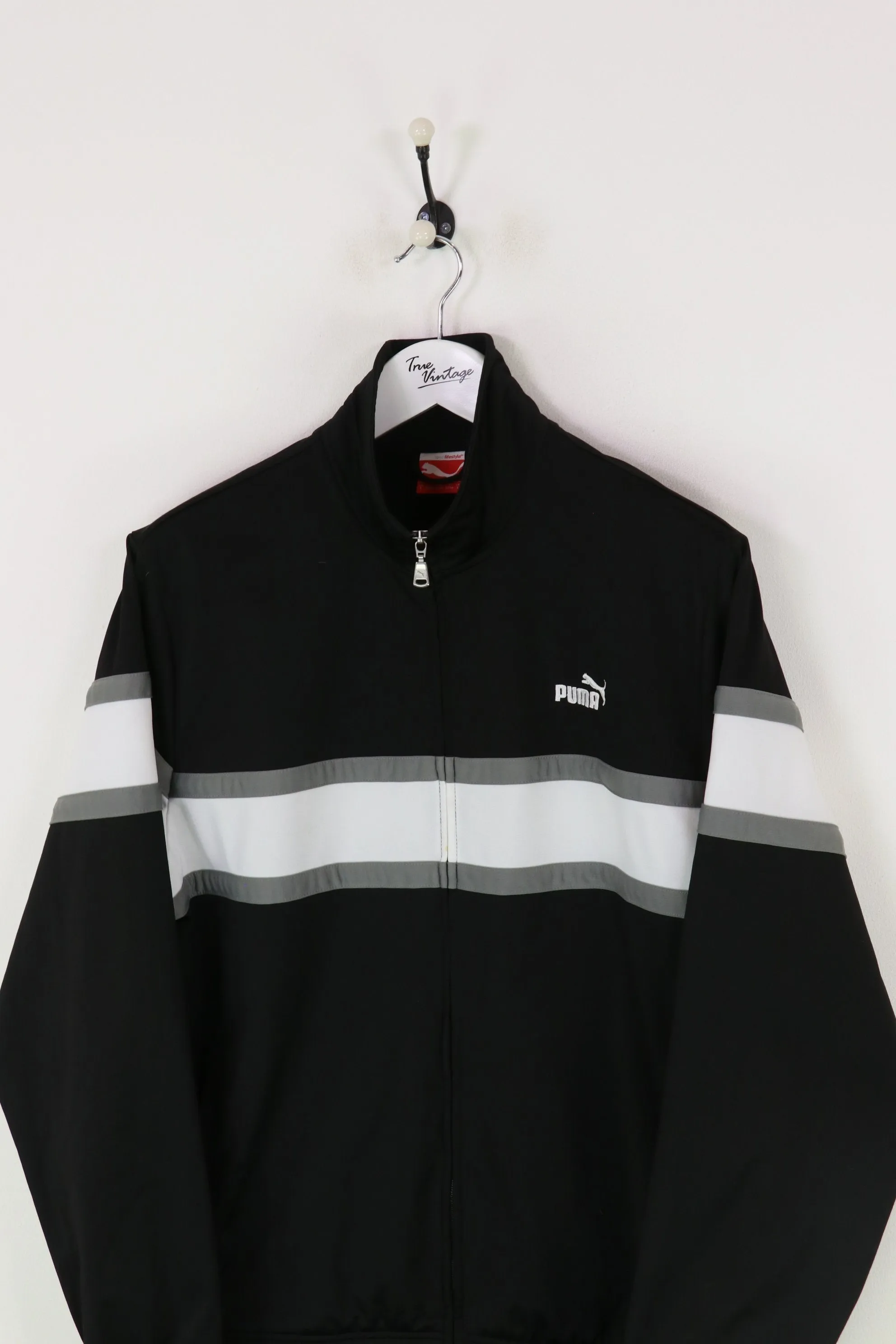 Puma Track Jacket Black/White Large