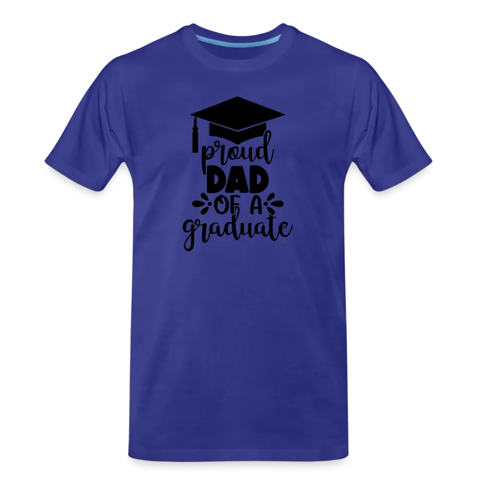 "Graduate's Journey: Proud Dad Edition" 100% Cotton Men’s Premium Organic  T-Shirt