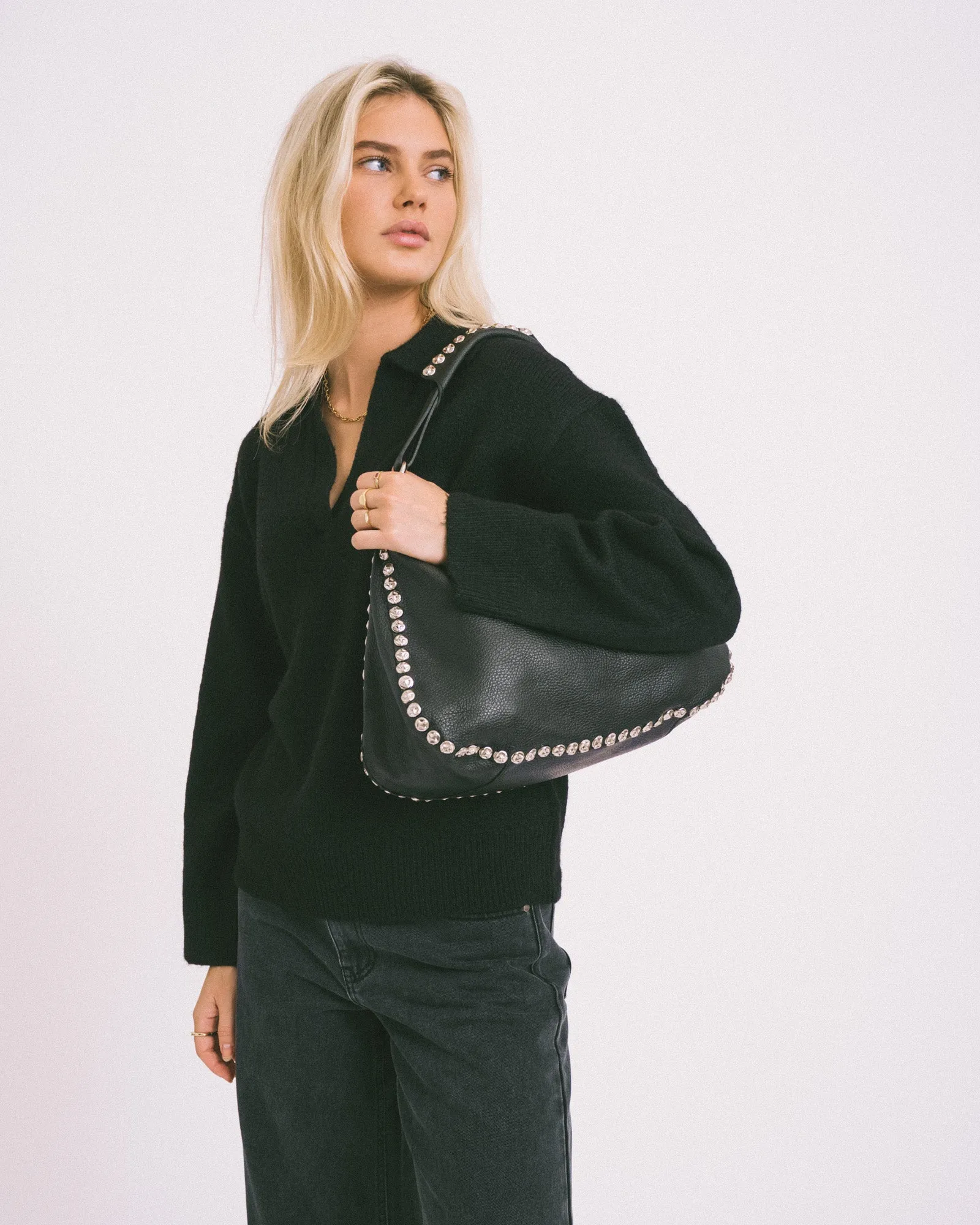 Roxy Stud Bag Black