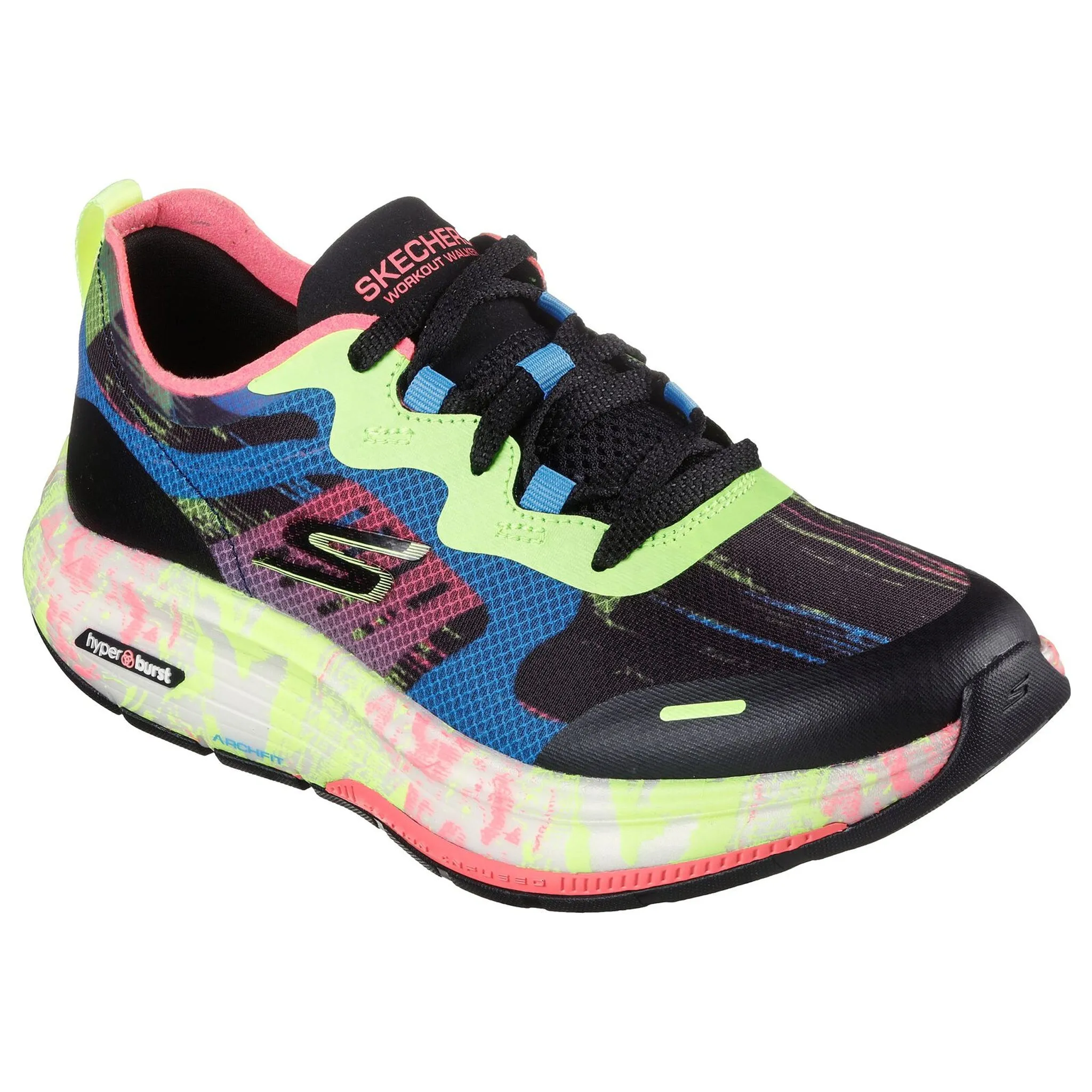 Skechers Women's 124942 GO WALK Workout Walker - Graffiti Splash Walking Shoes