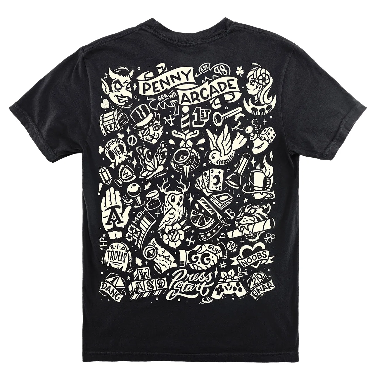 Tattoo Flash Tee By Tony Touch