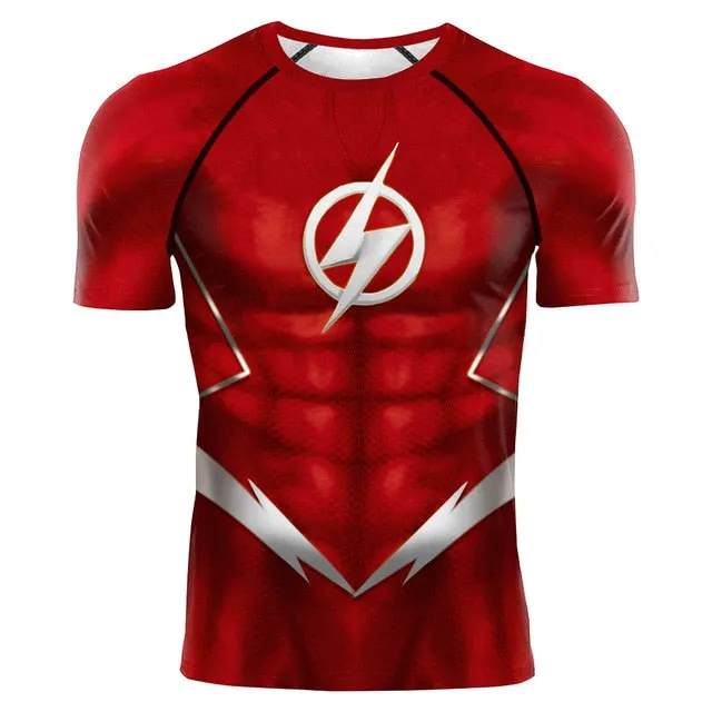 The Flash Compression 'Silver Age' Short Sleeve Rashguard