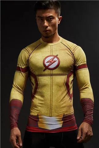 The Flash 'Reverse' Compression Long Sleeve Rashguard