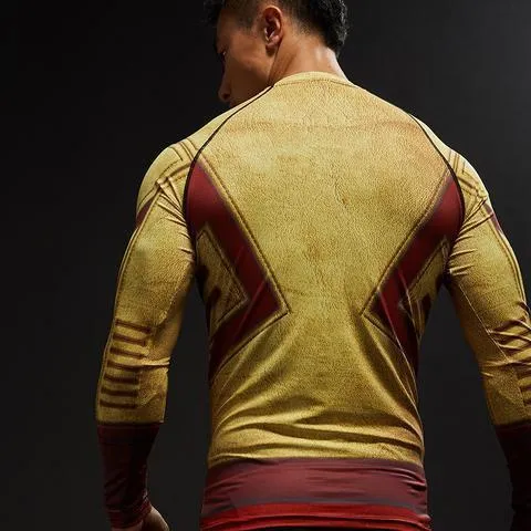 The Flash 'Reverse' Compression Long Sleeve Rashguard