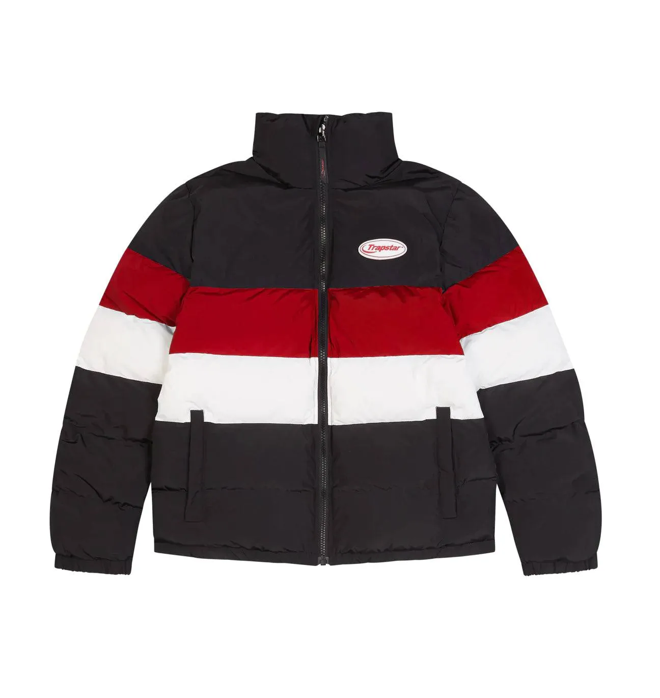 Trapstar Hyperdrive Puffer Jacket - Black/Red/White