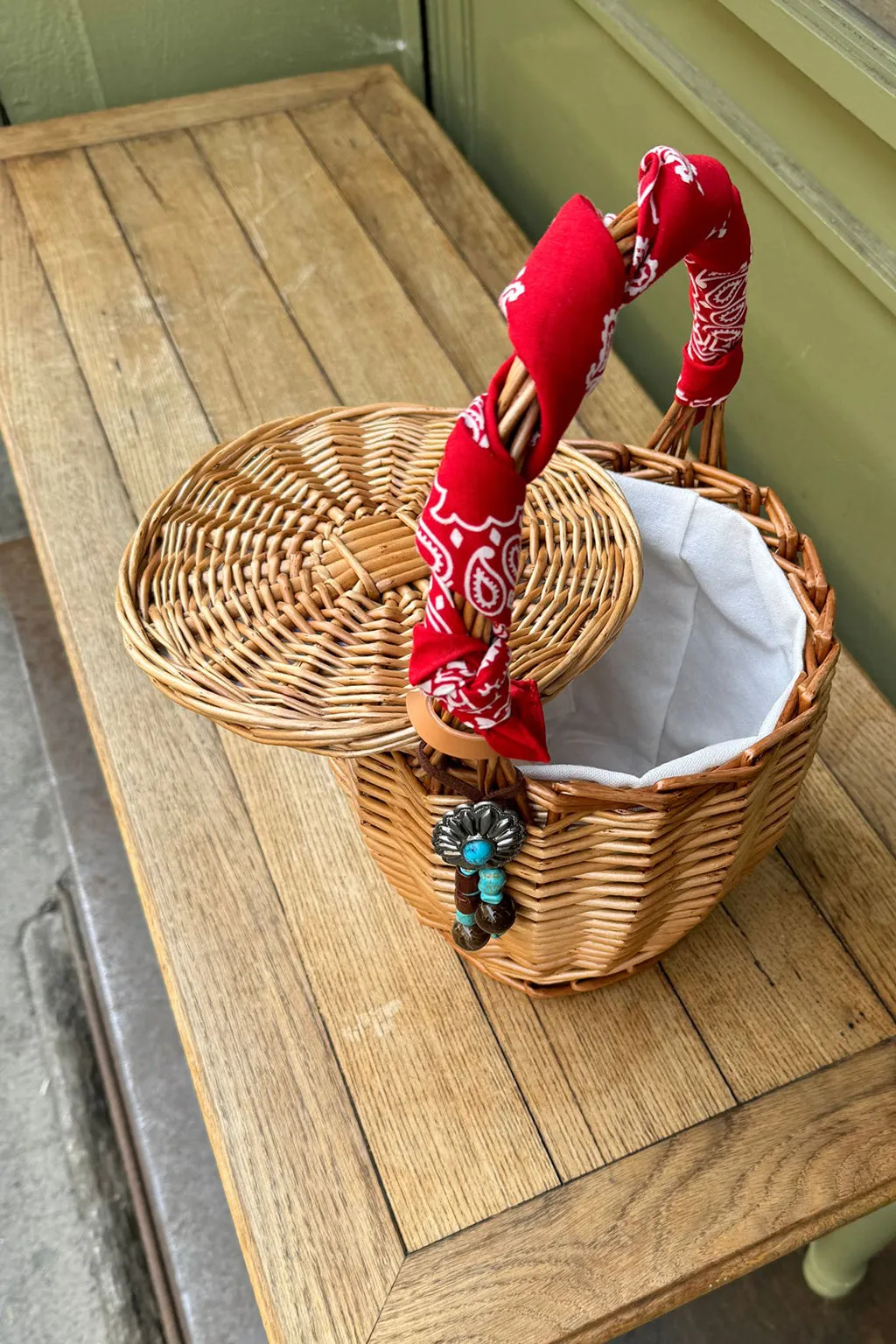 WICKER BASKET BAG