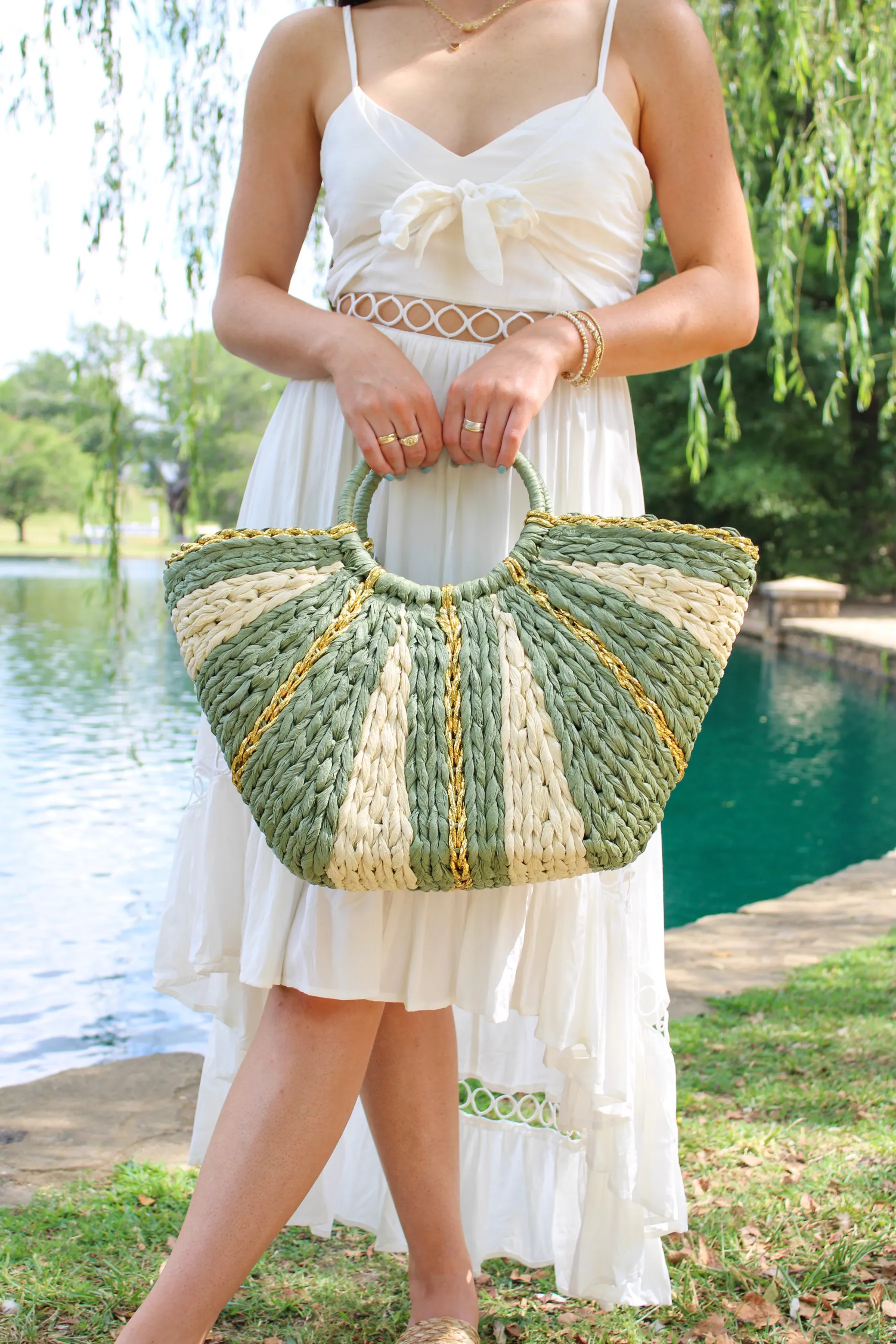 Willow Raffia Tote Bag