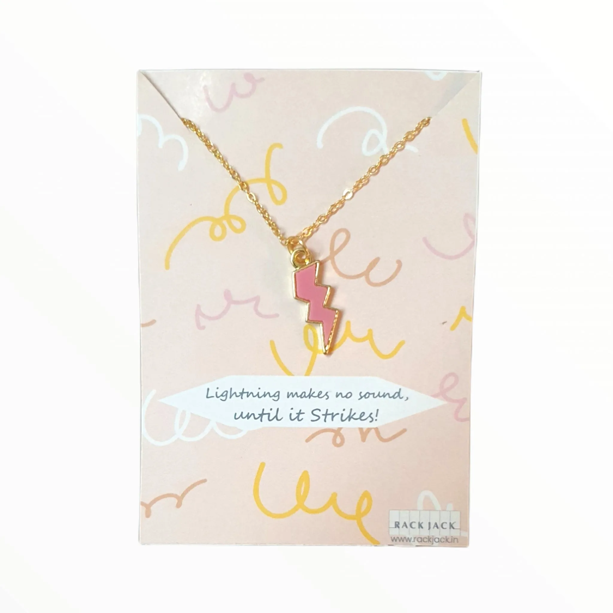 Y2K Charm Pendant Gold Necklace - Flash